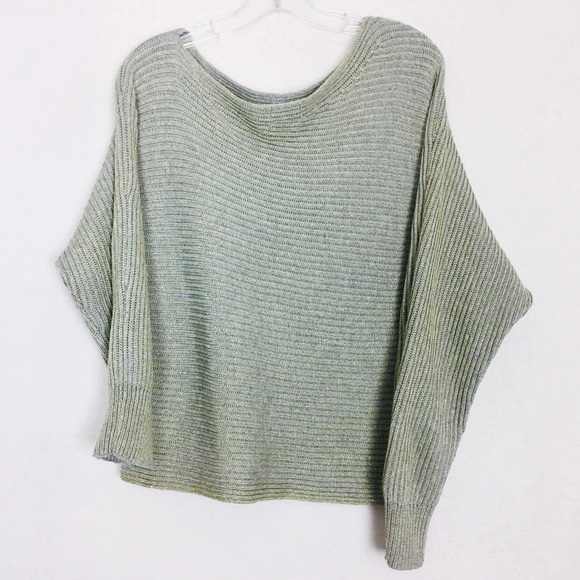 LAMB&FLAG Off The Shoulder Knit Metallic Sweater - Picture 6 of 8